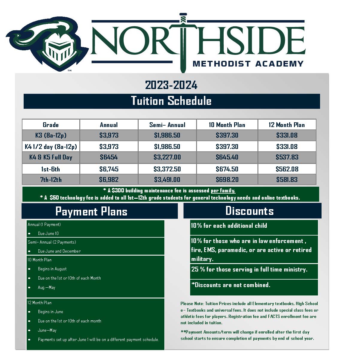 Northside Methodist Academy 20232024 Registration